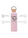 Insulated Water Bottle 750ML Leak Proof Thermos Water Bottle with Bamboo Lid and silicon Ring Reusable Insulated Stainless Steel Water Bottle, 25oz (Barbie Pink)