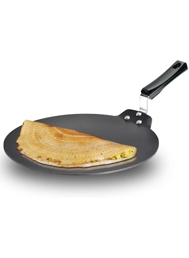 Hawkins Futura Nonstick Dosa Tava, Diameter 33 cm, Thickness 4.88 mm (Black) NDT33