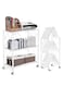 3-Tier Foldable Storage Kitchen Rack, Multi-Function Standing Kitchen Cabinet with Wheels, Folding Shelf and Organisers