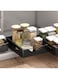 SJTOEB Pull out cabinet organizer, Pull out drawers for cabinets with adhesive film, Cabinet drawers slide out smoothly for kitchen bathroom pantry-sturdy-durable (Black)