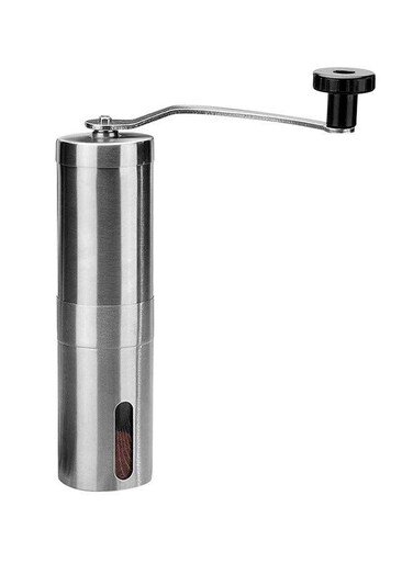 Portable Manual Coffee Bean Hand Grinders Silver 1.8 x 7.5 cmcentimeter