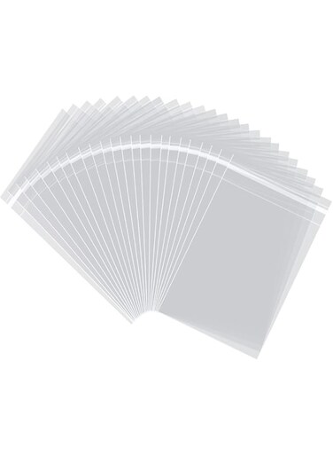 AIRSUNNY 100 Pcs 6x9 Clear Resealable Cello / Cellophane Bags Good for Bakery, Candle, Soap, Cookie Poly Bags