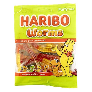 Haribo Worms Candy, 160g