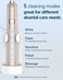 Rtauys M5 Sonic Electric Toothbrush for Adults and Kids - Rechargeable Electric Toothbrush Kids Ages 12+ and Adults with 8 Brush Heads &amp; Travel Case, 120 Days Battery Life - Champagne Gold
