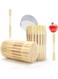 2 Packs Mini Bamboo Forks 3.5 inch, Small Forks for Appetizers, Cocktail Forks, Fruit Forks, Toothpicks for Appetizer, Disposable Wooden/Wood Food Picks, for Charcuterie Board Accessories. 200PCS
