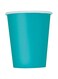 Unique 14 Caribbean Teal 9 Oz Cups