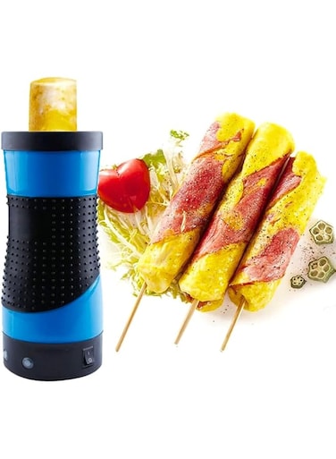 EXECUTIVE LLC Electric Egg Roll Maker   Automatic Egg &amp; Sausage Boiler   Quick Nonstick Egg Cooker for Breakfast   Multifunction EggMaster Machine with Sticks &amp; Brush   Easy Clean &amp; Fast Cooking