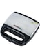 Geepas Portable Powerful 700W 2 Slice Grill Maker with Non-Stick Plates GGM6001    Easy to Clean   Practical Cable Winding   Lid Locking for Space-Saving Vertical Storage
