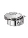 5.0 Liter Stainless Steel Silver Insulated Casserole Hotpot With Lid For Serving, Lightweight Easy To Handle Thermal Food Warmer Dish For Temperature Retention