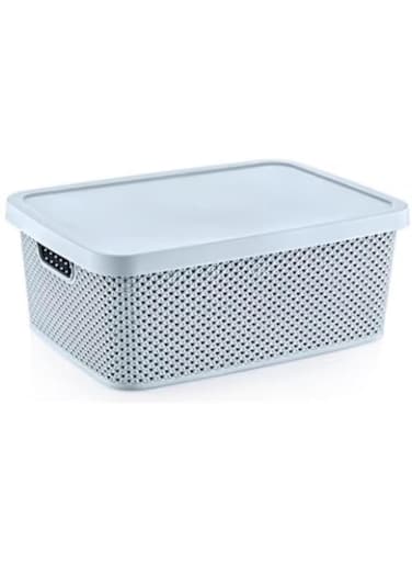 Hobby Life Diamond Storage Box with Lid, 13 Litre Capacity, Mesh Pattern Design, Multi-Color
