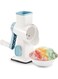 Rotary Ice Shaver Manual White - Stainless Steel Blade, Quick Labor-Saving Handle, Safe Stable Suction Base, Home Using Snow Cone Machine for All Ice Cubes