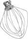 steel Wire Whip Attachment Compatible with KitchenAid Tilt-Head Stand Mixer Accessory K45WW Replacement, Egg Cream Stirrer, Whipping White, Cakes Mayonnaise Whisk, Dishwasher Safe