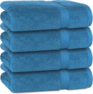 Bliss Casa 6-Piece Towel Set &ndash; 100% Combed Cotton, 550 GSM, Quick Dry &amp; Highly Absorbent Towels &ndash; Includes 2 Bath, 2 Hand, 2 Washcloths &ndash; Soft &amp; Thick for Bathroom or Spa