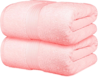 Bliss Casa Bath Sheets 2-Pack (90x180 cm) &ndash; 100% Combed Cotton, 550 GSM &ndash; Thick, Soft, Highly Absorbent, Quick Dry Towels &ndash; Premium Hotel Quality for Bathroom &amp; Spa Use