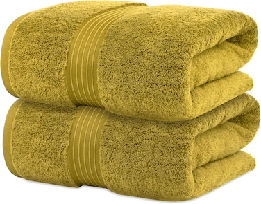 Bliss Casa Bath Sheets 2-Pack (90x180 cm) &ndash; 100% Combed Cotton, 550 GSM &ndash; Thick, Soft, Highly Absorbent, Quick Dry Towels &ndash; Premium Hotel Quality for Bathroom &amp; Spa Use