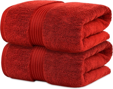 Bliss Casa Bath Sheets 2-Pack (90x180 cm) &ndash; 100% Combed Cotton, 550 GSM &ndash; Thick, Soft, Highly Absorbent, Quick Dry Towels &ndash; Premium Hotel Quality for Bathroom &amp; Spa Use