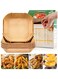 Bella The Brand 50 Pcs   Air Fryer Disposable Paper Liner, Air Fryer Liners Square, Baking Paper for Air Fryer, Water-proof Oil proof Non-Stick Parchment Paper Plates for Baking Roasting Microwave   16cm
