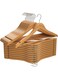 Wooden Hangers 20 Pack Durable &amp; Slim Coat Hanger Suit Hangers Heavy Duty Robe Hangers with 360-Degree Rotatable Hook Wood Dress Hangers Clothes Hangers for Shirts, Jackets, Dress, Pant