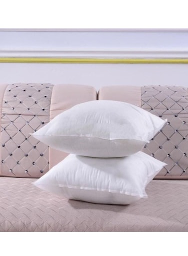 1 Piece Non Woven Cushion Hollow Fiber Polyester White 40x40cm