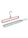 2-Piece Multi-Purpose Hangers Pink/Green 13.7 x 5 x 1.6inch
