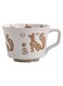 Coffee Cup Mug with Handle 350mL for Cappuccino Latte Espresso Beverage, perfect for office, Drinking Mug (fox)