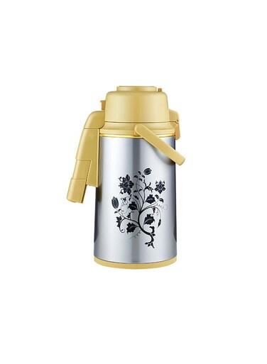 3000 ML Airport Flask with Double Wall Vacuum Insulation and Pump Mechanism-DC2343