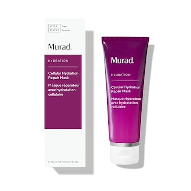 Murad Cellular Hydration Barrier Repair Mask - Hydrating Face Mask, Formulated With Bilberry Omegas, Hibiscus Extract, And Canadian Willowherb, Visibly Repairs Dry, Red, And Rough Skin - 2.7 Fl Oz