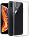 Muzz Case for iPhone Xs Max Clear Cover TPU Rubber Gel Soft Ultra-thinTransparent (2 pieces)