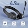 EKSA Headset with Microphone for Laptop, USB Environmental Noise Cancelling Headset, Adjustable Mic Boom, All-Day Comfort On Ear Computer Headphone for Home Office Call Center Skype Zoom