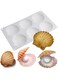 Cavity Shell Shaped Silicone Molds, Seashell Baking Molds, Marine Theme Chocolate Cake Fondant Molds, 3D Ocean Resin Crafting Projects, for Candy Cookies Sugar Cupcake Decor