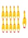 MRTURK REVHQ 11 Pcs Rubber Chicken, Screaming Chicken, Squeeze Chicken, Yellow Rubber Squaking Dog Toys, Prank Novelty Noise Toy
