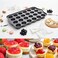 24-Cavity Cupcake Baking Pan &ndash; Durable Nonstick Muffin Tray for Cakes, Desserts &amp; Egg Muffins