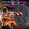 Music Boxing Machine Wall Mounted Smart Bluetooth Boxing Equipment for Boxing Enthusiasts (Black)