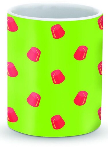 Premium Dancing Tarbouche Designer Mug Green/Pink