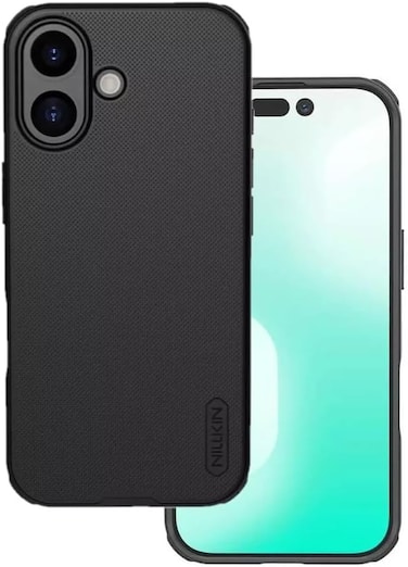 Case for Iphone 17 2025 Super Frosted Shield Pro Hard Back Soft Border (PC + TPU) Shock Absorb Cover Raised Bezel Camera Protect PC ASSORTED Color Iphone 17 Black