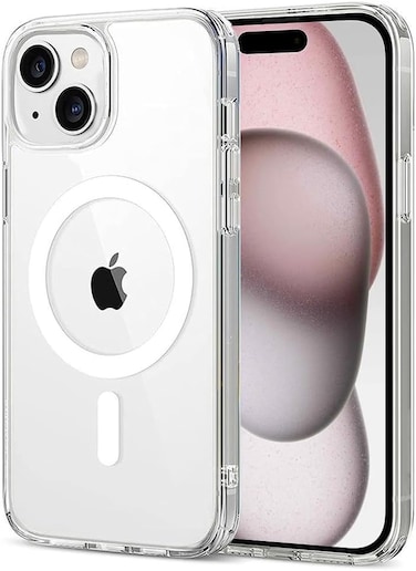 Ultra Clear Magnetic Military Grade Drop Protection Case Cover for IPhone 15 Plus, Magnetic Charging (IPhone 15 Plus)