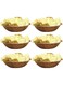 Winco Round Woven Wood Snack or Salad Bowl: 10", Set of 6