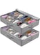 THMINS 2 Pack Under Bed Shoe Storage,Organizer for Closet Fits, 24 Pairs-Sturdy, Under bed Shoe Storage Box,Bins