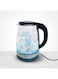 Gratus Electric Glass Kettle 1.8 Liter, Full Thermo-Resist Borosilicate Glass body, 1500-1800W, Cordless Base, Aesthetic LED light design, Auto Cutoff, 2 Year Warranty, Model- GKSG1820AC