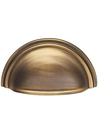 Carlisle Brass Victorian Cup Pull, Antique Brass