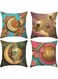Ramadan Throw Pillow, Ramadan Throw Cushion Covers Set, Ramadan Throw Cushion Covers Set Star Moon Cushion Covers for Eid Mubarak Decoration Couch Sofa Bedroom Living Room 17.7in Single-sided Printing