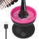 Electric Makeup Brush Cleaner (Fuschia &amp; Black)