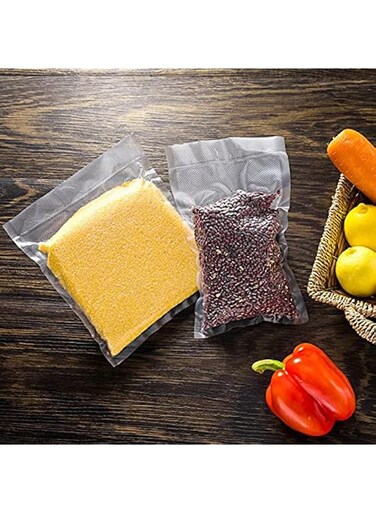 FRESHWORLD Food Grade Vacuum Sealer Bags 100 Count - BPA Free Microwaveable Ready Vacuum Bags 90 Micron Thick, One Side Embossed Freezer Bags for Food Vac Storage or Sous Vide Cooking (8 in X 10 in)