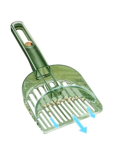 TERRIFI Cat Litter Scoop, 2 Pcs Portable Cat Litter Scoop with Holes, Fast Sifting Cat Litter Scooper, Cat Litter Cleaning Tools, for Litter Box