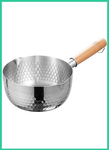 Houseware 20&acirc;&euro;&macr;cm Stainless Steel Casserole&acirc;&euro;&macr;Pan with Wooden Handle&acirc;&euro;&macr;&acirc;&euro;&ldquo; Multi&acirc;&euro;&lsquo;Purpose Ramen &amp;&acirc;&euro;&macr;Milk Pot   Induction &amp;&acirc;&euro;&macr;Gas Compatible Cookware UAE