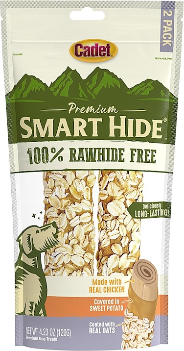 Cadet 2 pk. Smart Hide Rawhide Free Oats w/ Display Dog Treats &amp; Chews