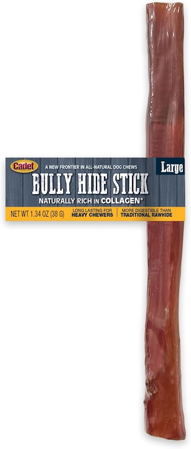 Cadet Cadet Bully Hide Stick Large w/ Display 1 pk Dog Treats &amp; Chews