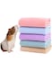 PODOO 5 Pieces of Guinea Pigs Soft Blankets, Hamster Fleece Cage Liners, Small Animals Bedding Mats Bathe Towels (Small)