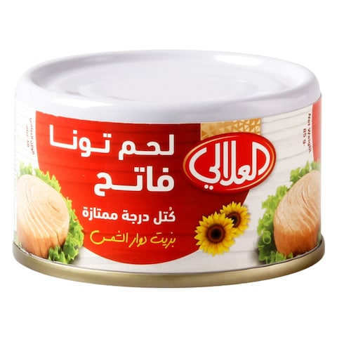 العلالي تونة سكيبجاك في زيت دوار الشمس 85 غرام