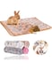 Mumoo Bear 3Pcs Inch Guinea Blanket, 60X40cm Bunny Washable &amp; Plush Flannel Sleeping Mats Pad Rabbit Bedding Cage Liners for Hamster Guinea Chinchilla Hedgehog Ferret Small Animal